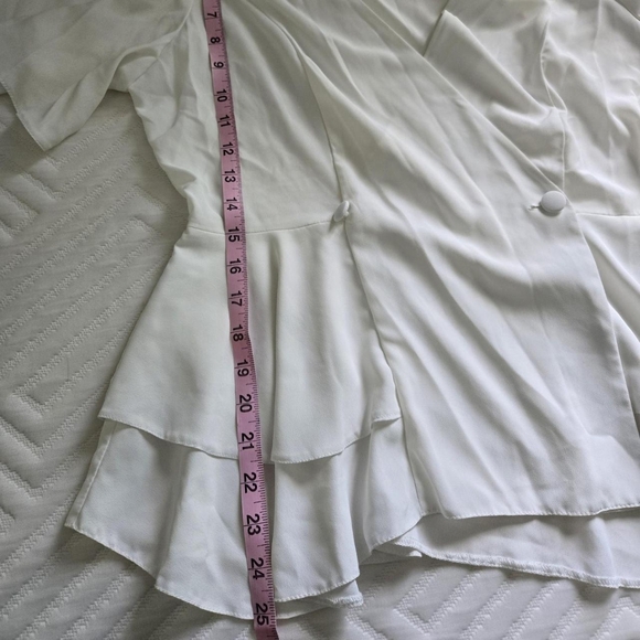 ASOS Design White Ruffle Blouse - Picture 7 of 7